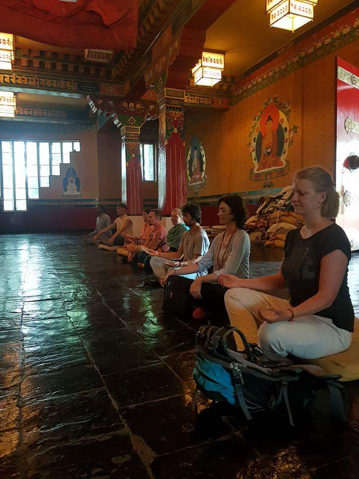 Buddhist meditation in dharamsala