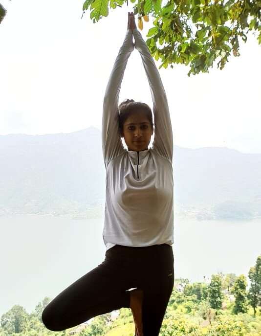 Anu Tyagi Ji Doing Yoga
