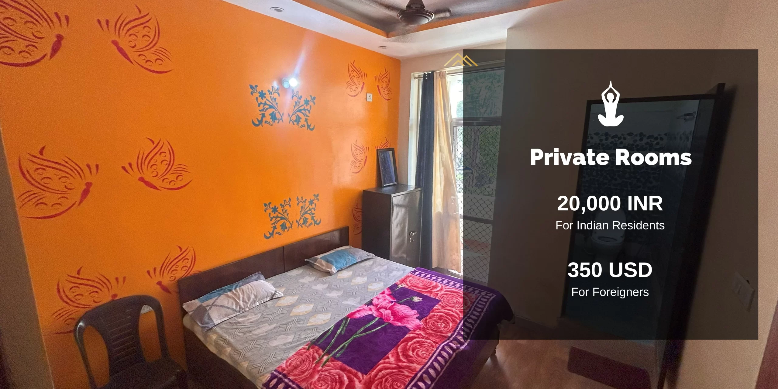 Private Rooms for Rishikesh Retreat