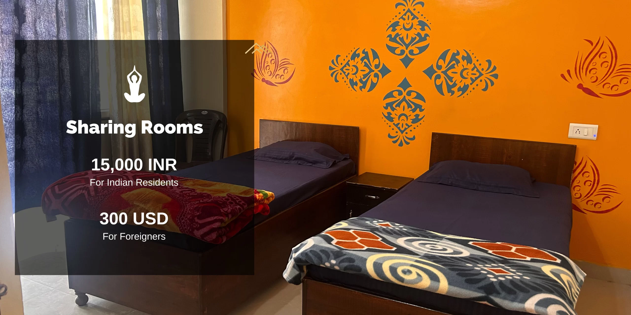 Sharing Rooms for Rishikesh Yoga Retreat